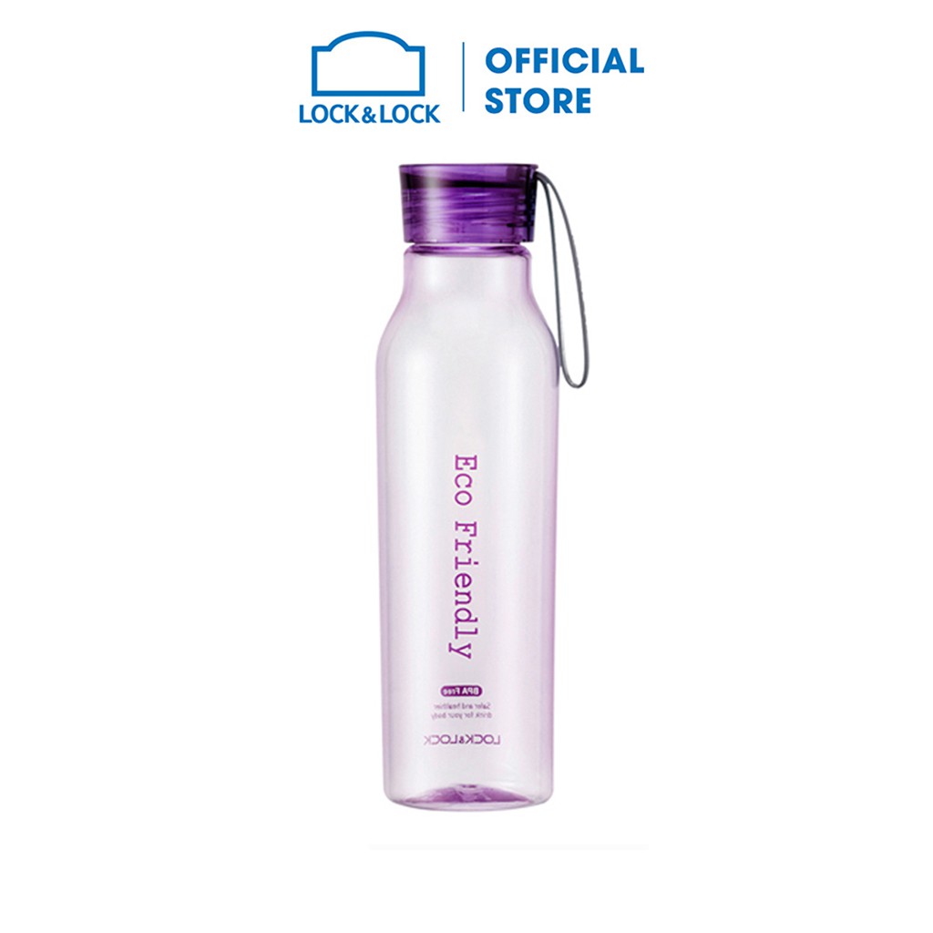 [Mã LIFELL10 giảm 8% tối đa 100K đơn 300K] Bình Đựng Nước Lock&Lock Eco Water Bottle ABF644 (550ml)- màu tím