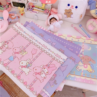 Thảm Lót Bàn Chống Trượt Họa Tiết Hoạt Hình Kuromi Melody Dễ Thương (Ku2)