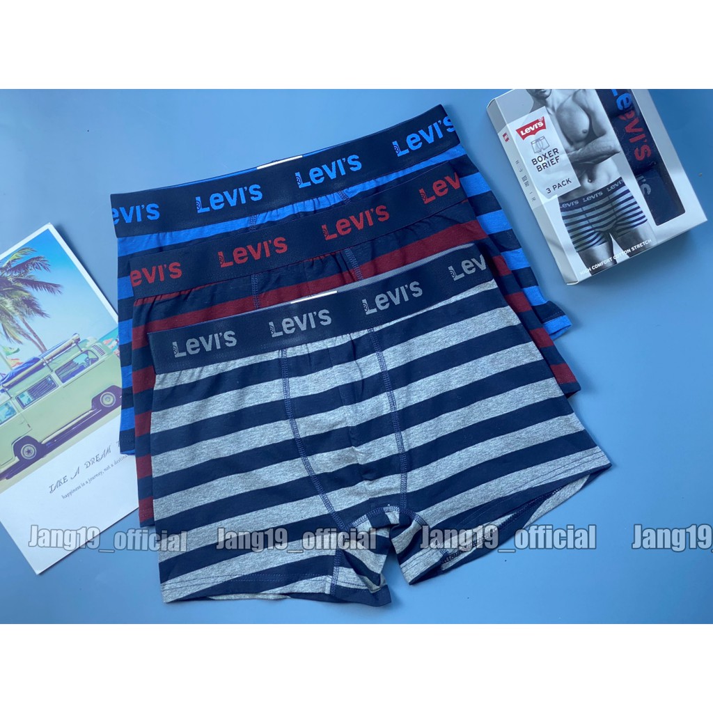 Hộp 3 Quần Lót Nam Boxer Cotton thương hiệu LVS