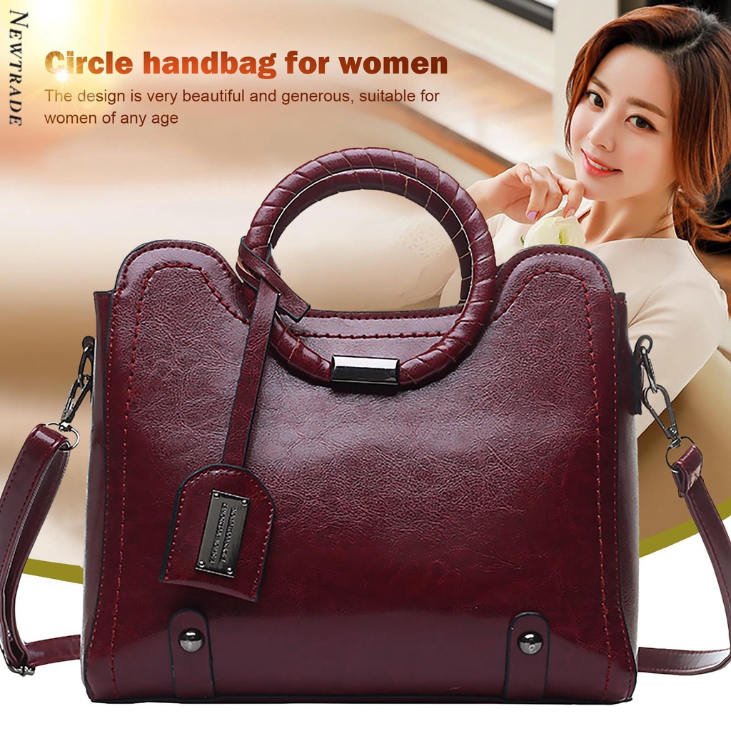 Purses and Handbags for Women Ladies PU Leather Top Handle Shoulder Tote