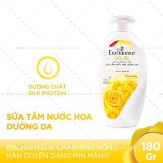 Sữa tắm nước hoa dưỡng da Enchanteur Charming / Romantic 180Gr