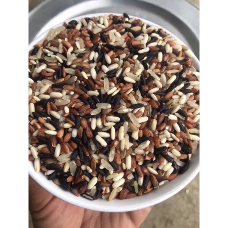 Gạo lứt tam sắc thích hợp ăn kiêng eat clean & healthy gói 1kg