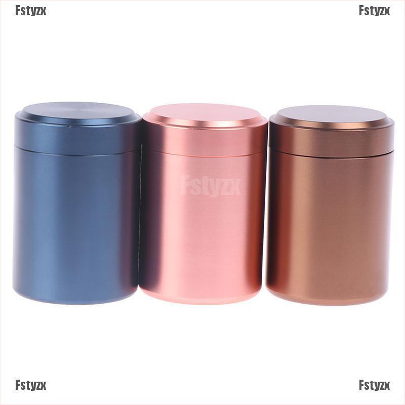 Fstyzx 1x Airtight Proof Container Aluminum Herb Stash Jar Metal Sealed Can Tea Jar