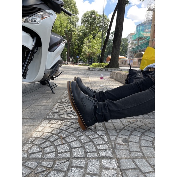 Giày da Dr.martens 8053 black da smooth 2022 bảo hành 24 tháng da bò thật