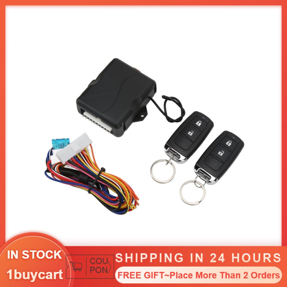 1buycart Remote Control Central Kit with 2‑Button Controller Keyless Entry System for All 12V Models