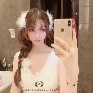 [CÓ SẴN] Cài tóc lông vũ mềm
