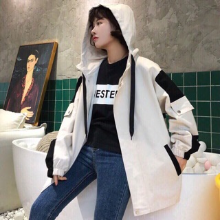 Áo Khoác Kaki Nam/Nữ Unisex Có Mũ Và Túi Hộp Cực Chất Hàng Cao Cấp Phong Cách Ulzzang Hàn Quốc