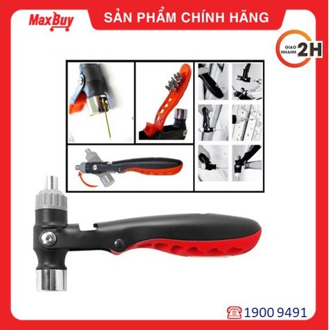 Búa đa năng nhổ đinh, tuốc nơ vít siêu tiện dụng Fujiya AMH-02 thương hiệu Nhật, bảo hành chính hãng