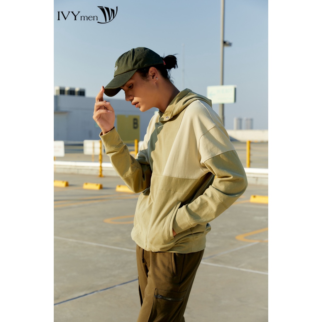 [NHẬP WABRTL5 GIẢM 10% TỐI ĐA 50K ĐH 250K ]Áo hoodie nam phối màu IVY moda MS 59E3060
