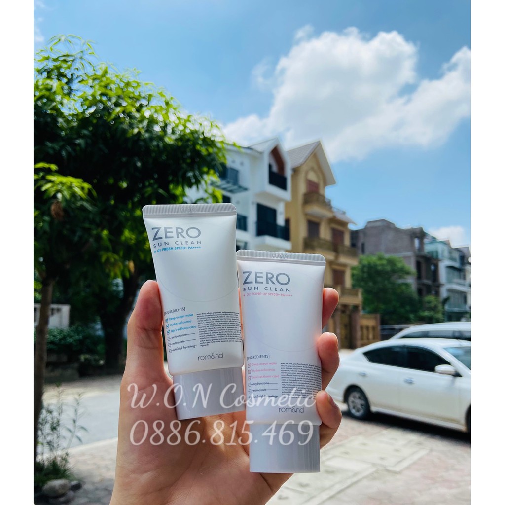 Kem Chống Nắng Romand Nâng Tông Da Romand Zero Sun Clean 50ml