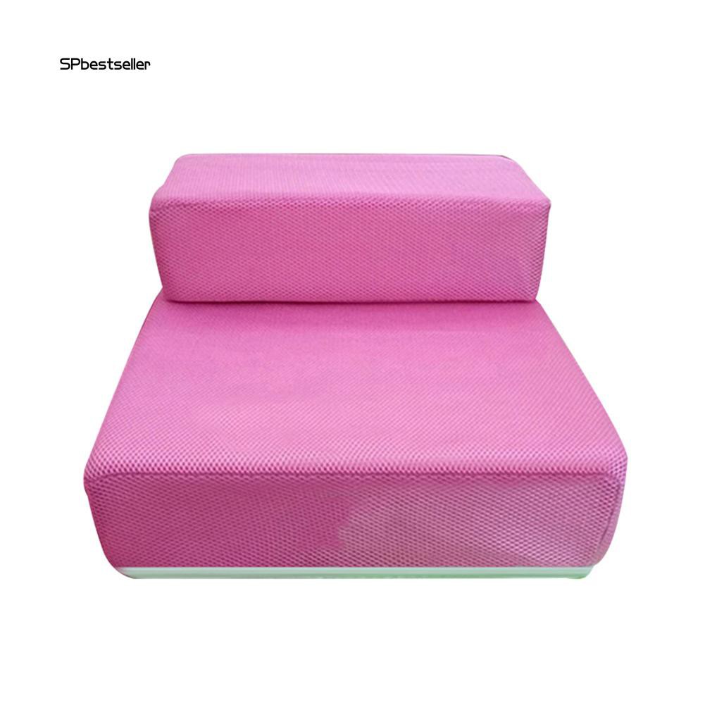 Cầu thang 2 bước dạng gập bằng lưới xốp cho thú cưng tiện lợi