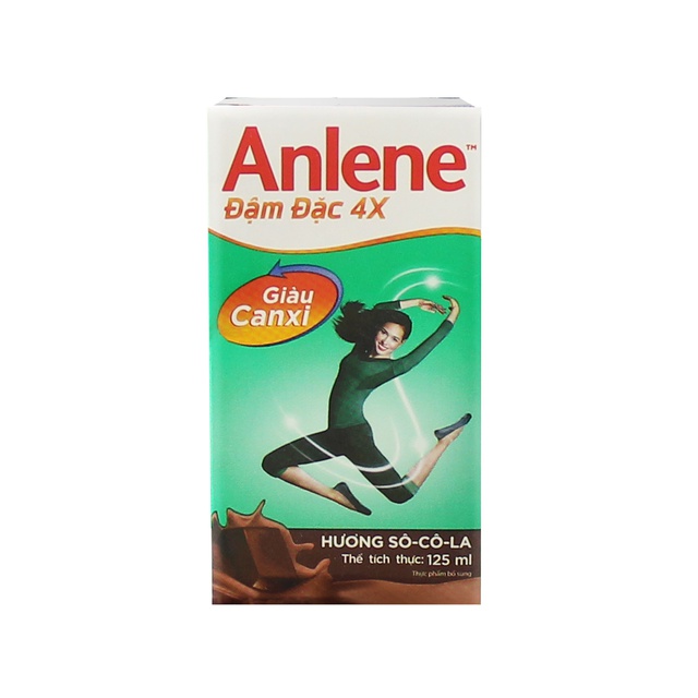 Thùng 48 Hộp sữa nước Anlene CONCENTRATE đậm đặc Hương Sô-cô -la125ml/Hộp