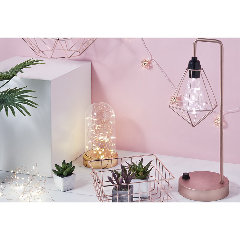 Đèn Led Dây Thép 3m chạy pin, Dây Đèn Led đom đóm nhiều màu trang trí
