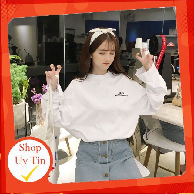 Áo Thun Nữ Dài Tay Siêu Đẹp 🍀 Áo Phông Nữ Form Rộng Tay Lỡ May Xuất Khẩu -Hàng nhập khẩu