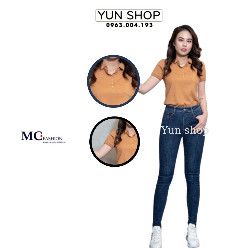 Aó phông nữ polo- Áo phông nữ cổ bẻ thời trang MC fashion AP206