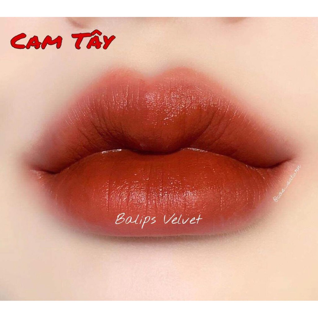[Cam Tây] Son Kem Lì Nắp Vàng Cao Cấp B.A Màu Cam Tây Mềm Mịn Lâu Trôi Tặng Kèm Dưỡng Môi | BigBuy360 - bigbuy360.vn