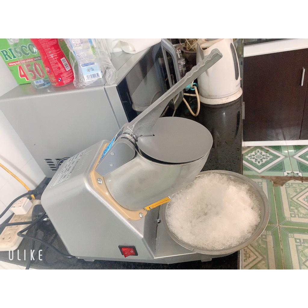 Máy Bào Đá 2 Lưỡi 2 Nắp, Máy Xay Đá Bào Tuyết Xay Nhanh Siêu Mịn Công Suất 300W