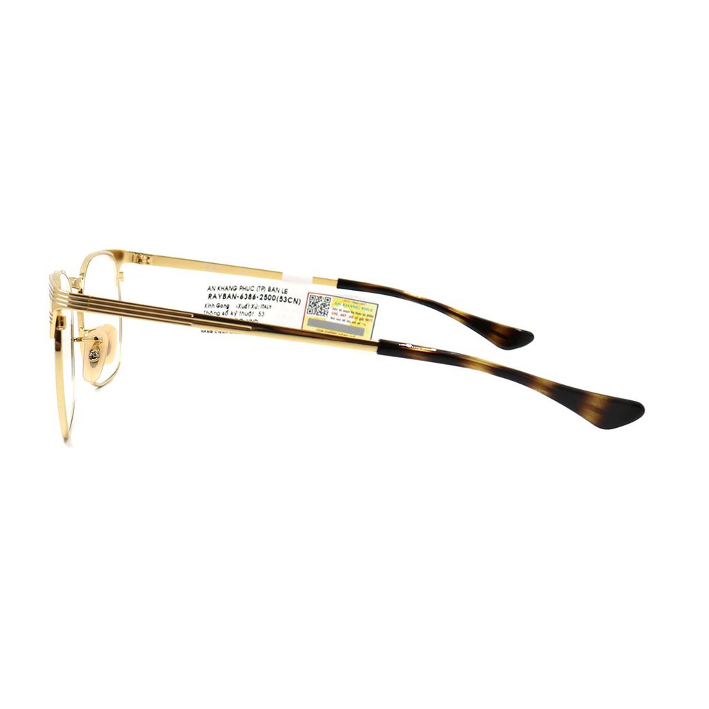 (Hàng chính hãng) Gọng kính nam nữ Rayban RB6386 2500 (53-18-140) màu sắc thời trang, thiết kế dễ đeo bảo vệ mắt
