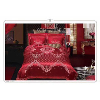 Bộ Chăn Ga Gấm Lụa 5 Món (Kèm ruột chăn mỏng)