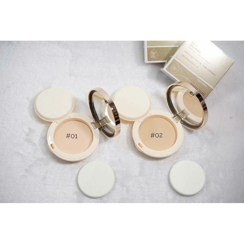 (Auth Thái) Phấn Phủ Kiềm Dầu ,Chống Nắng Sivanna Colors Gold Collagen SPF 15 PA++ HF675 | BigBuy360 - bigbuy360.vn