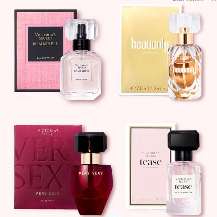 [có sẵn] Set nước hoa Victoria Secret 4 Lọ X 7,5ml/lọ