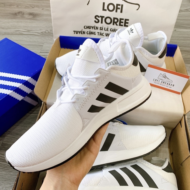 Giày thể thao XPLR trắng sọc đen, giầy sneaker trắng vạch đen dành cho nam nữ siêu nhẹ êm full box