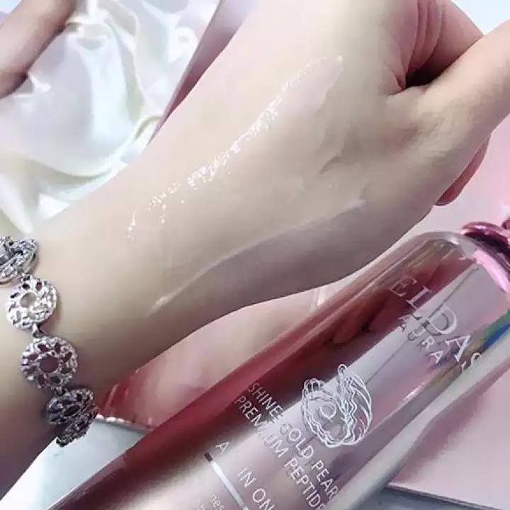 Serum Tế Bào Gốc dưỡng trắng da Eldas Aura Shine Gold Pearl Premium Peptide All In One Coréana 100ml