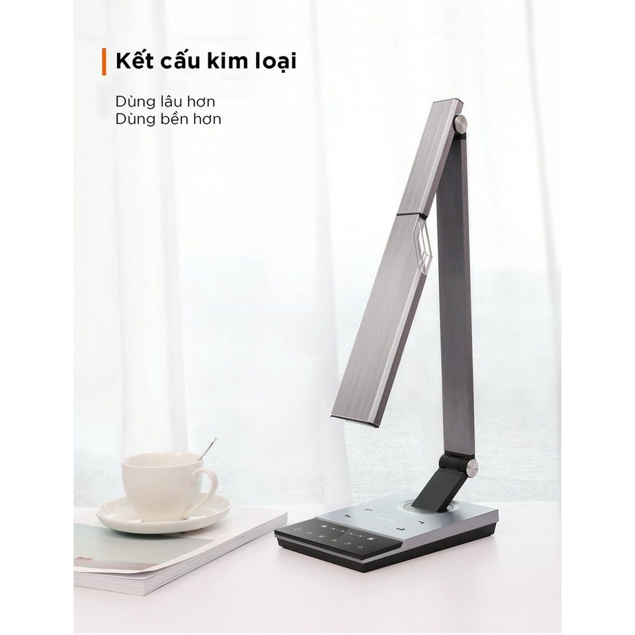 Đèn Led để bàn Taotronics TT-DL050, thân kim loại, tích hợp sạc không dây
