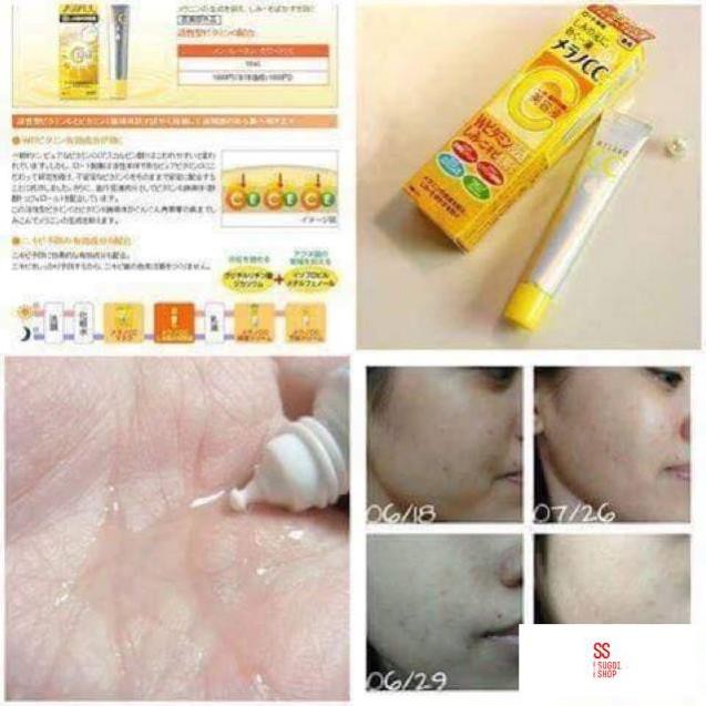 Tinh chất làm giảm, mờ thâm,nám,trắng da Serum Cc Melano Rohto