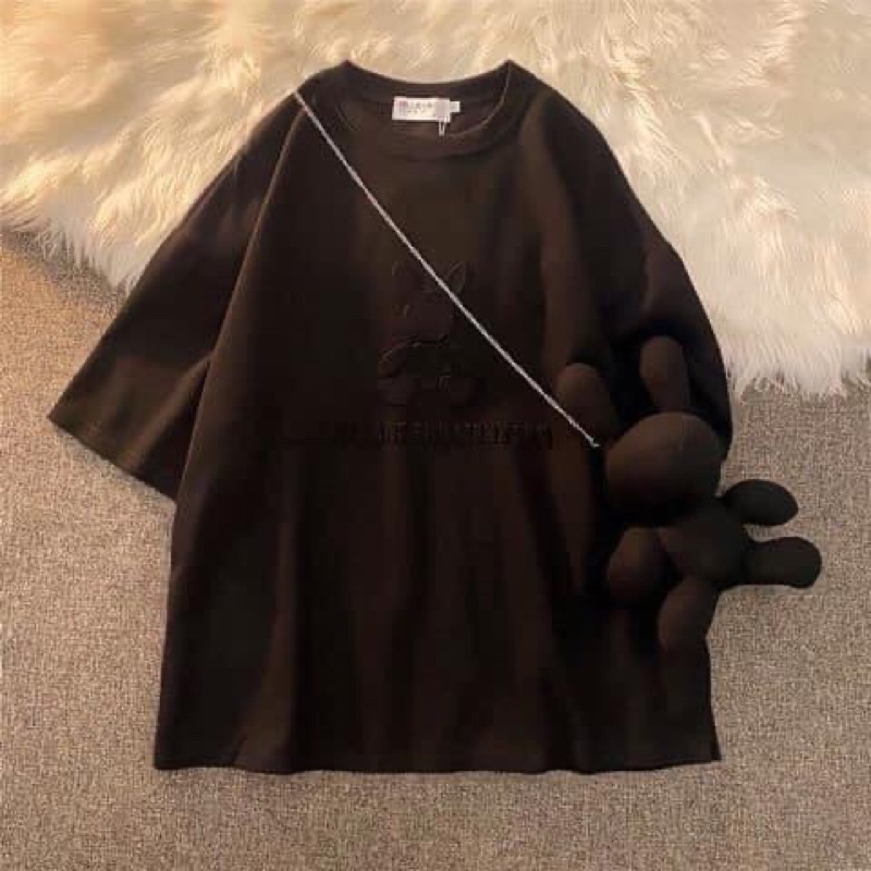 Áo Phong Chất Thun Cotton +Kèm Gấu xinh xẻo