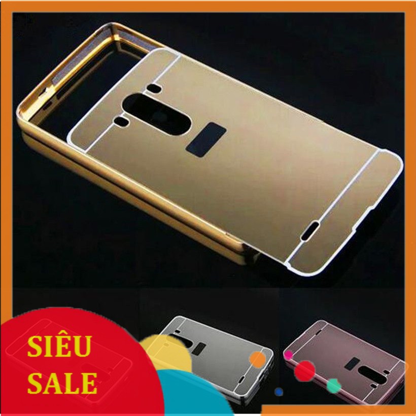 Ốp lưng LG G3 tráng gương viền kim loại