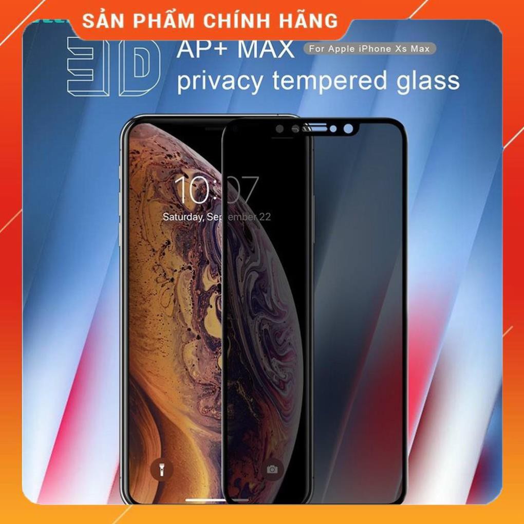 Dán kính cường lực chống nhìn trộm Nillkin AP+ MAX dành cho iPhone X / XS-Hàng chính hãng(bảo vệ sự riêng tư)