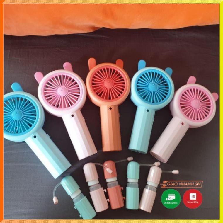 Quạt phun sương mini tích điện cầm tay , Quạt Mini Tích Điện Phun Hơi Nước Tạo Ẩm - Hàng loại 1 | BigBuy360 - bigbuy360.vn