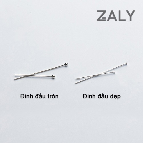 Đinh bạc (đinh đầu dẹp - đinh đầu tròn) Bạc S925