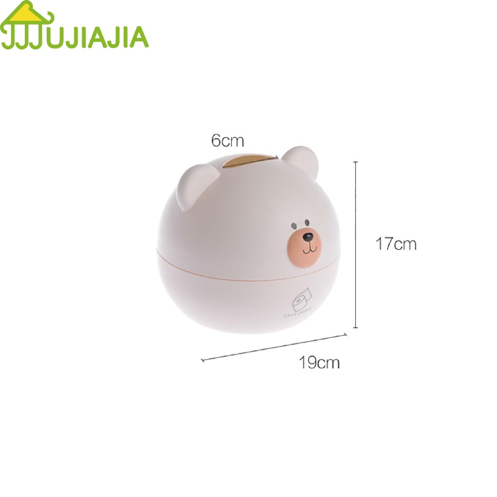 Hộp để khăn giấy JUJIAJIA hoạt hình gấu dễ thương cho phòng khách