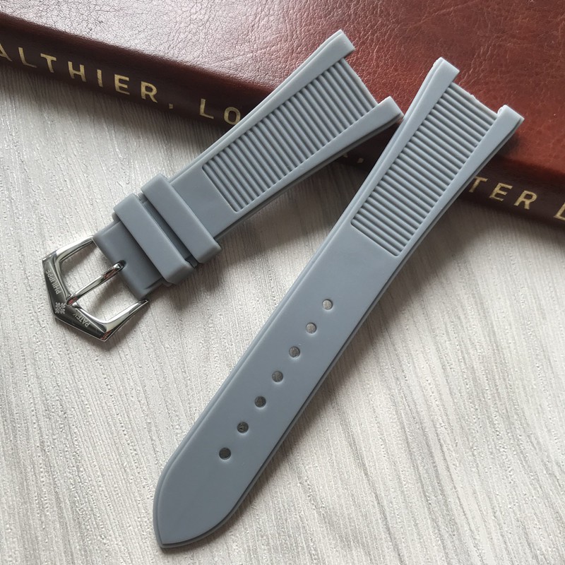 Vòng Tay Bằng Silicon Pp Có Rãnh Cho Đồng Hồ Thông Minh Patek 5711 5712G Nautilus 24mm