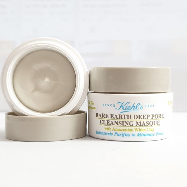 Mặt nạ đất sét Kiehl s Rare Earth Deep Pore Mask 14ml giảm mụn ẩn-đầu đen, kiềm dầu, se khít lỗ chân lông