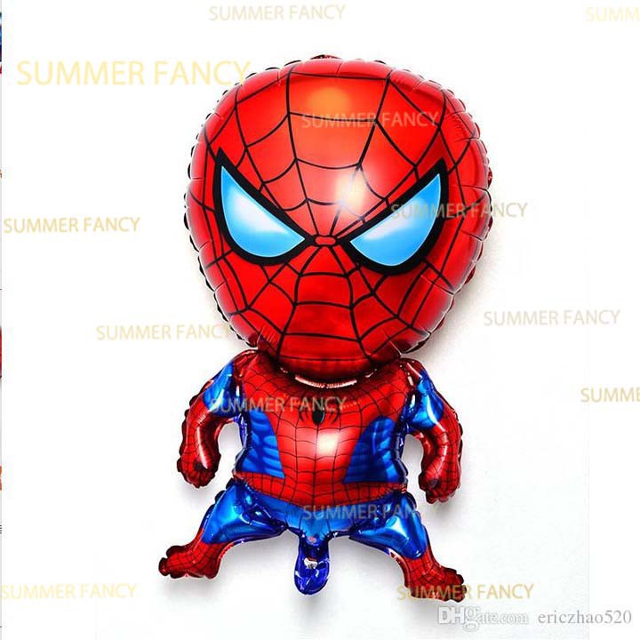 bong bóng kiếng siêu nhân người nhện người kiến 80cm Happy Birthday party decorations antman captain spiderman