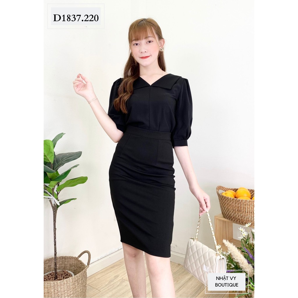 ÁO SƠ MI NỮ TAY DÀI CỔ V D1837