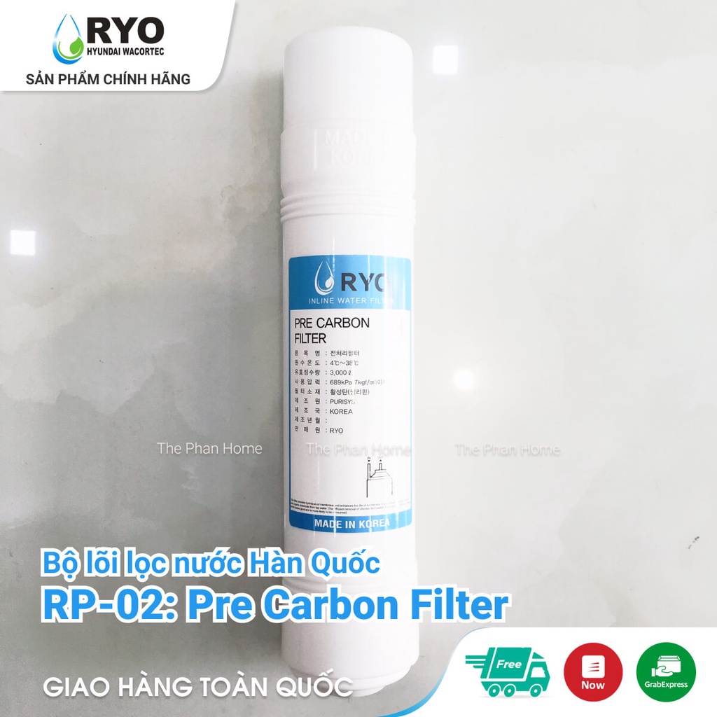 Combo 5 Lõi Lọc Nước Hàn Quốc  Cho Máy Lọc Nước UF