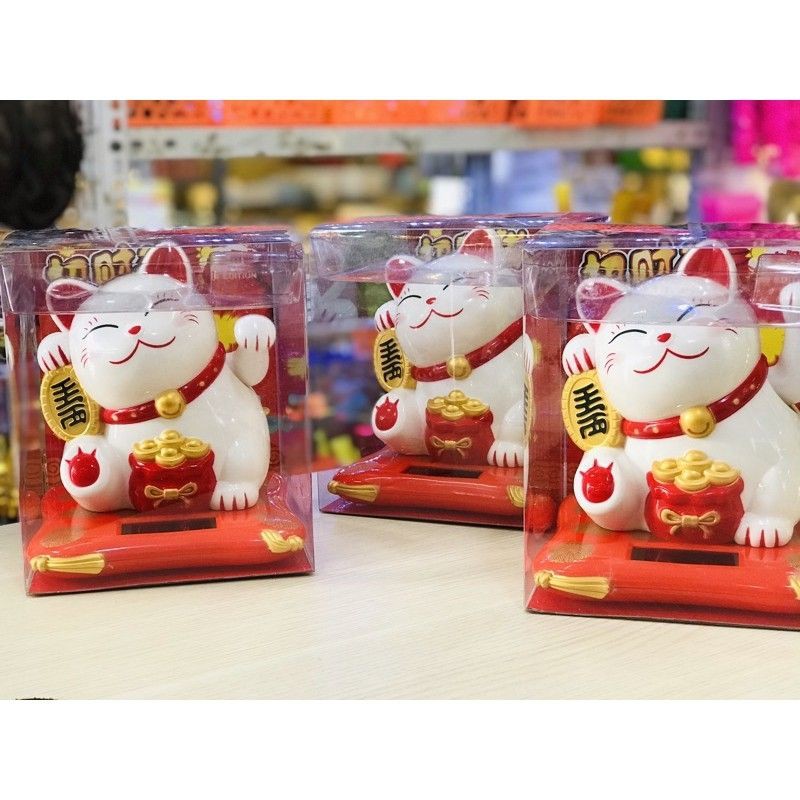 Mèo thần tài năng lượng mặt trời 23028 | BigBuy360 - bigbuy360.vn