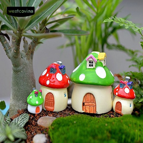 Mô Hình Cây Nấm Mini 3 Kích Cỡ Trang Trí Tiểu Cảnh