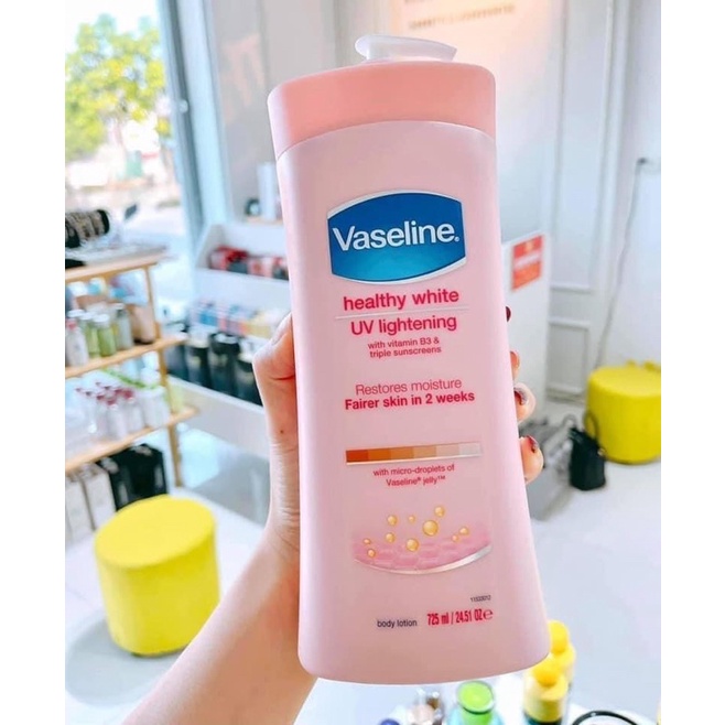 (725ml) Dưỡng Thể Vaseline Chống Nắng Dưỡng Ẩm Dùng Được Ngày Đêm