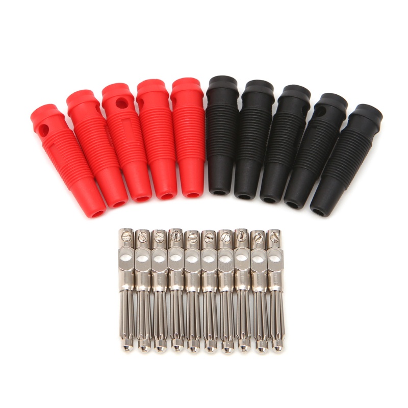 Set 5 / 10 Cặp Phích Cắm Chuối Bằng Đồng 4mm 32A Chuyên Dụng