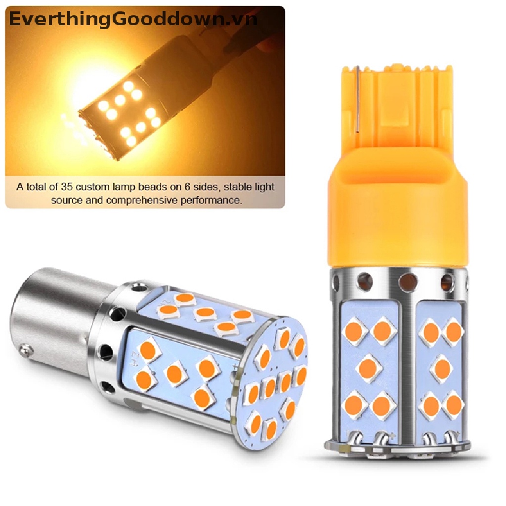 Everthinggooddown Đèn LED Tín Hiệu Xi Nhan 1156 7440 T20 3030 35smd W21W