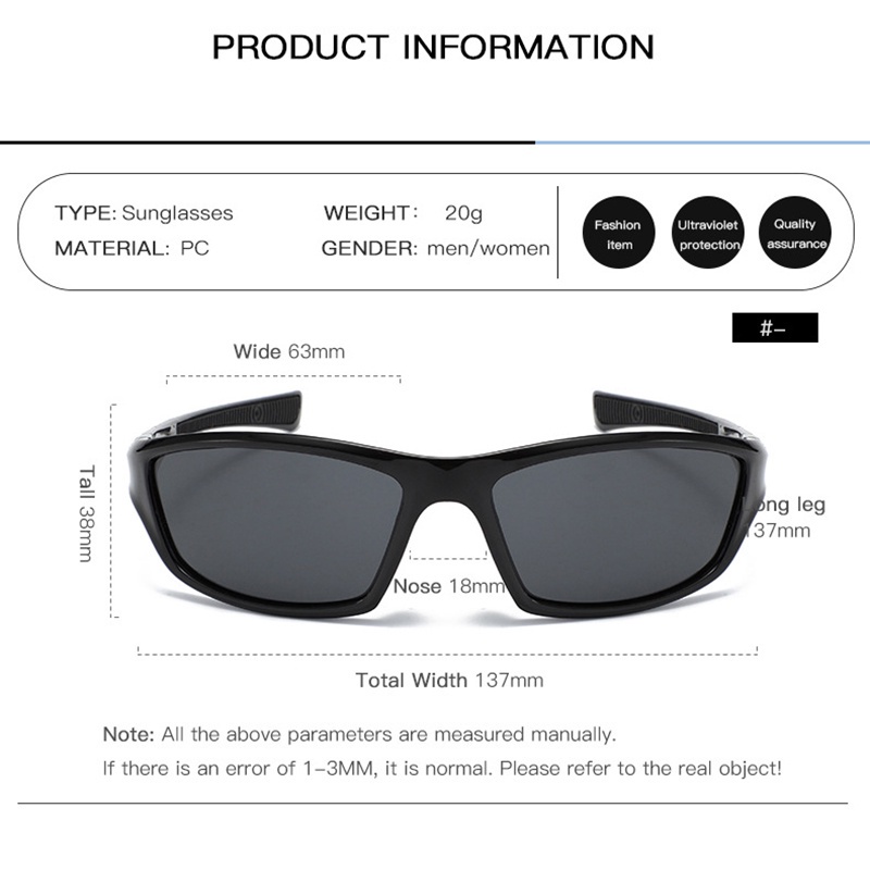 Kính Mát JP5 Kiểu Dáng Thể Thao Cho Nam