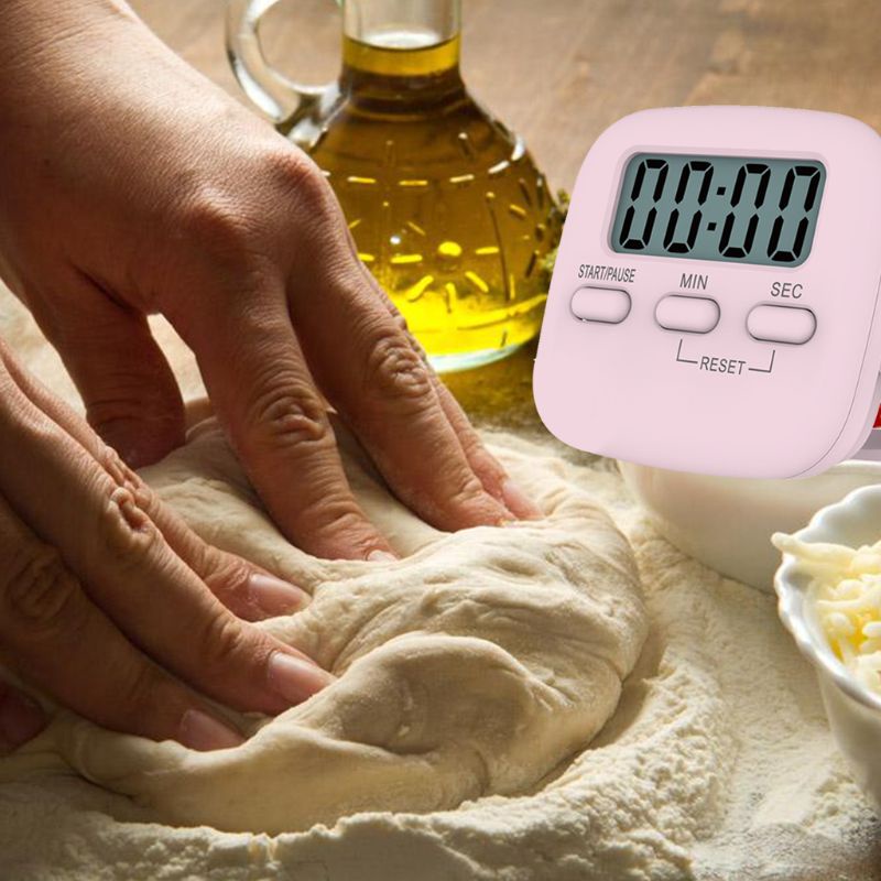 Đồng hồ hẹn giờ kỹ thuật số dễ thương có từ tính dùng cho nhà bếp