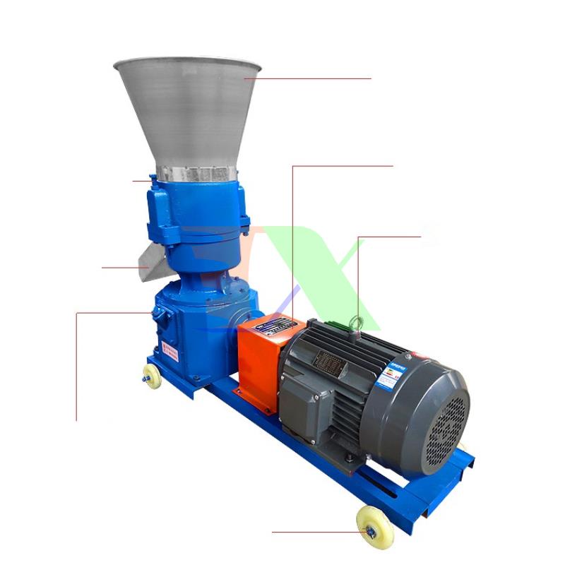 Máy ép cám viên cho Gia súc, Gia cầm, Cá EC.25, Máy xay nghiền thức ăn đùn viên cám