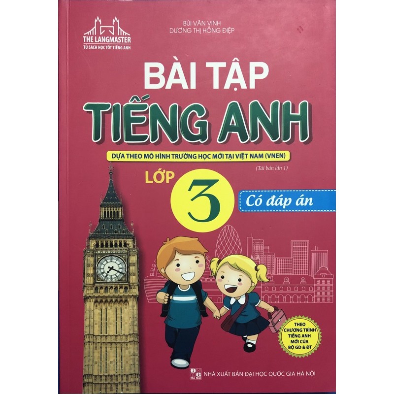 Sách - Bài tập tiếng anh lớp 3 (Có đáp án)