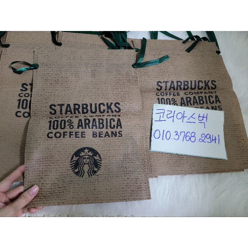 TÚI VẢI STARBUCKS ĐỰNG LY, BÌNH